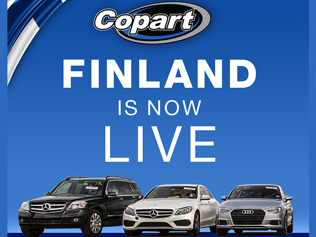 Copart Finland is now live